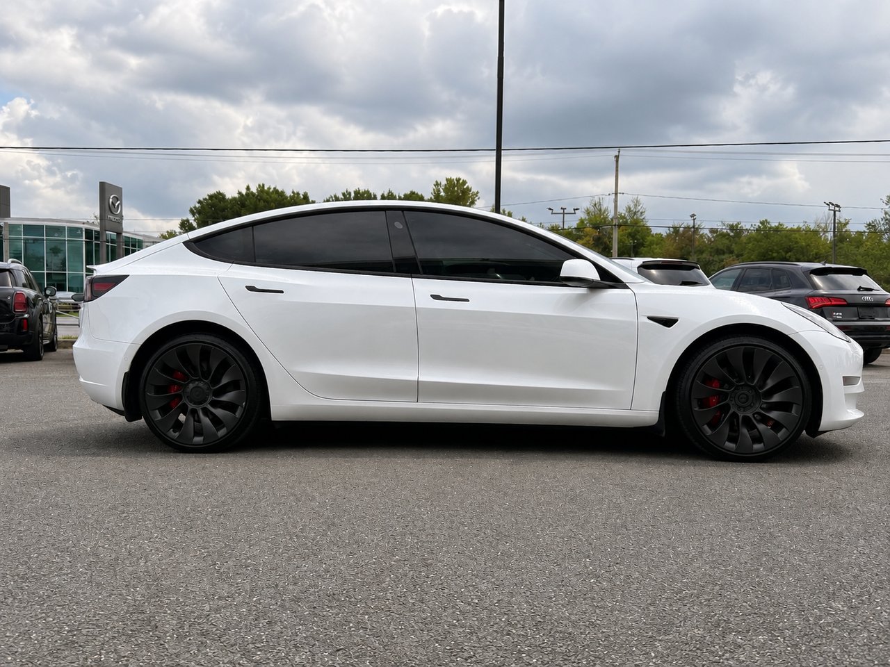 Tesla Model 3 Performance 2021 Blanc Granby - photo #7