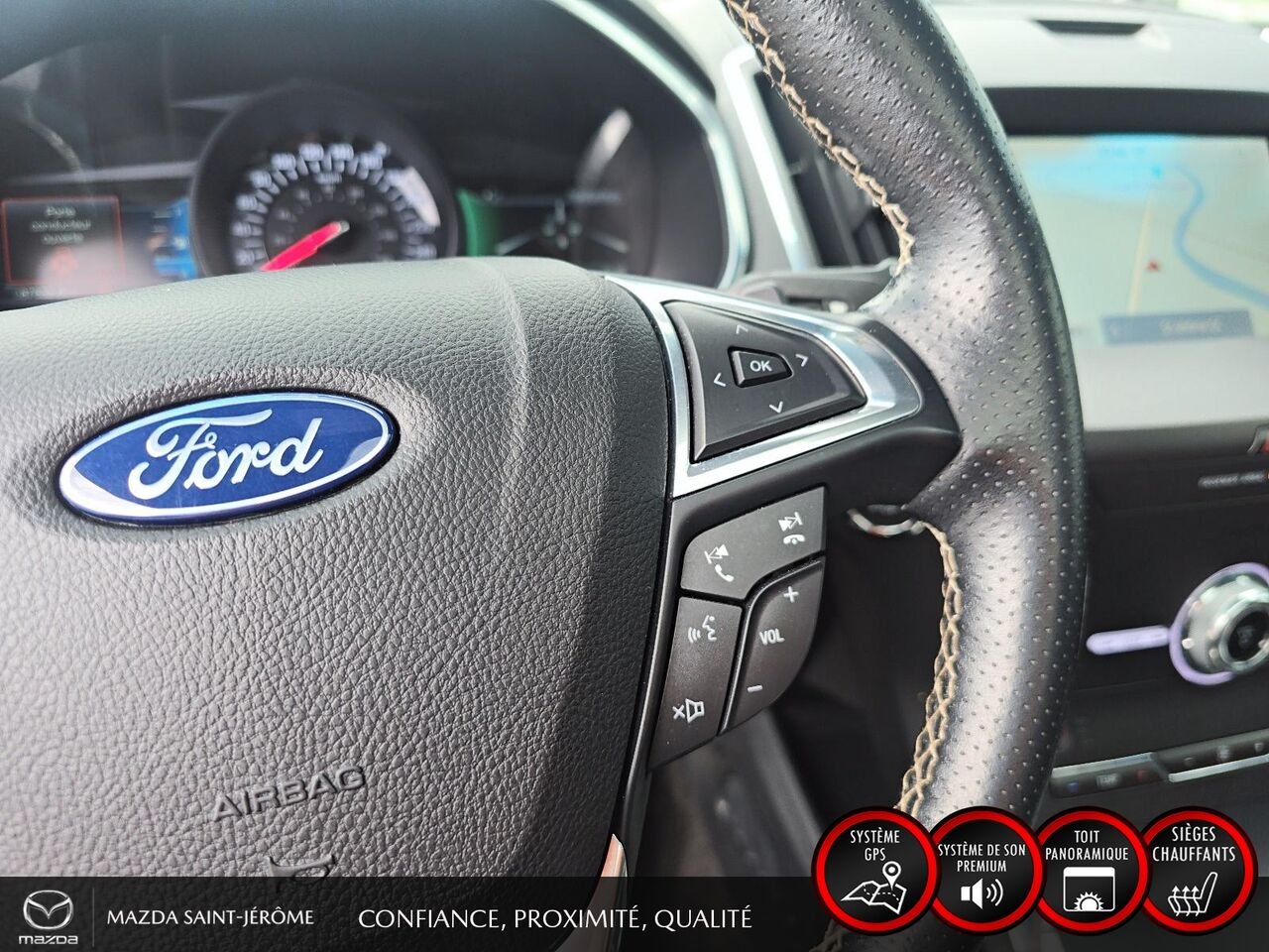2020 Ford Edge ST | TOIT PANO | AWD | CUIR | Grey Saint-Jérôme - photo #16