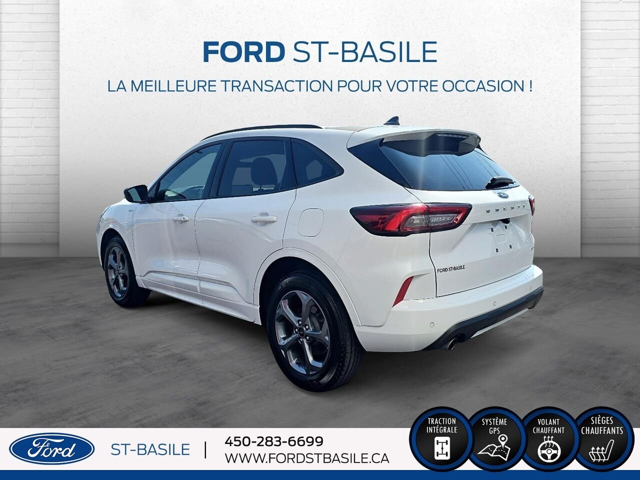 2023 Ford Escape White Saint-Basile-le-Grand - photo #4