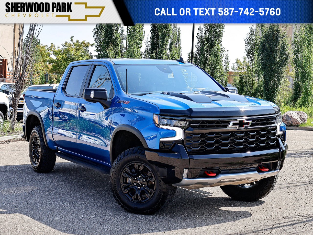 2022 Chevrolet Silverado 1500 4WD Crew Cab 147 ZR2 Blue Sherwood Park - photo #0