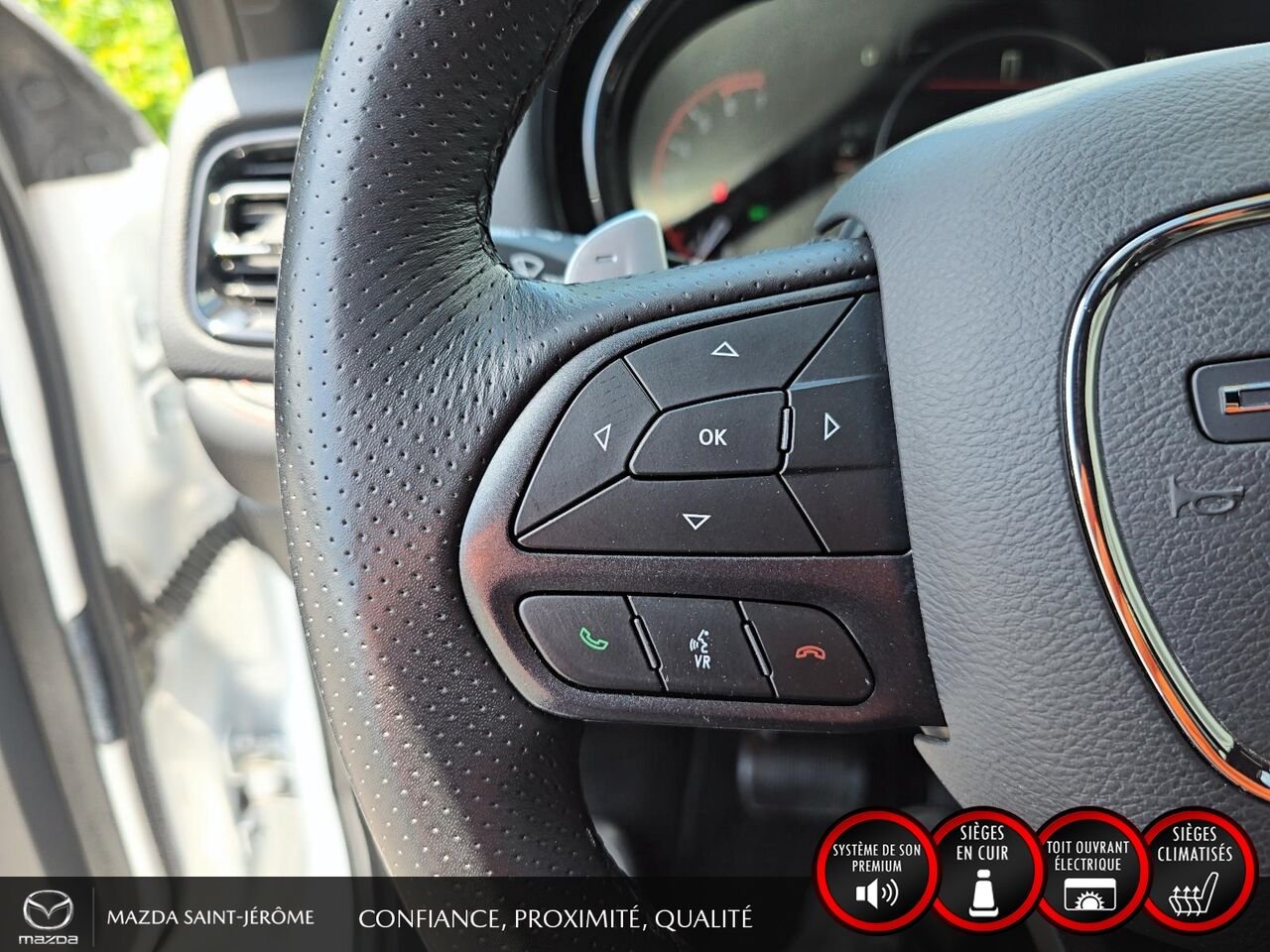 2025 Dodge Durango R/T | BLACK TOP | GROUPE REMORQUAGE | TOIT OUVRANT | White Saint-Jérôme - photo #15