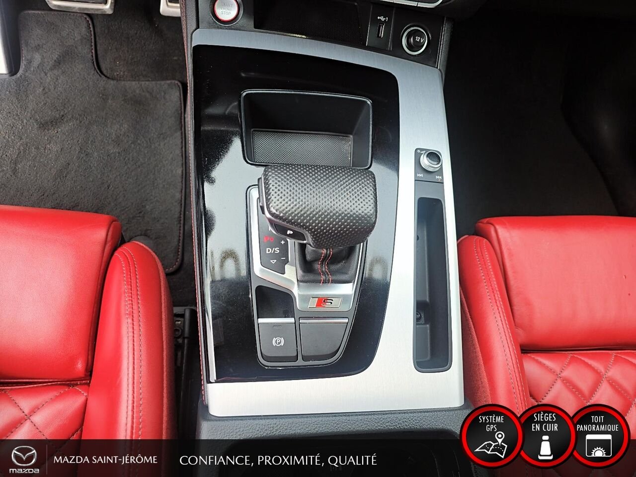2022 Audi SQ5 Progressiv 3.0 TFSI quattro | CUIR ROUGE | TOIT PANO | White Saint-Jérôme - photo #19