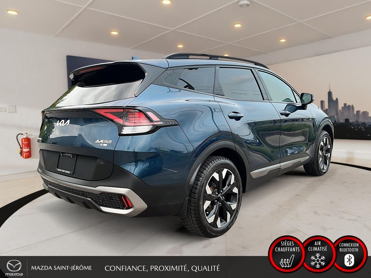 Kia Sportage X-Line | AWD | 2023 Bleu Saint-Jérôme - photo #5