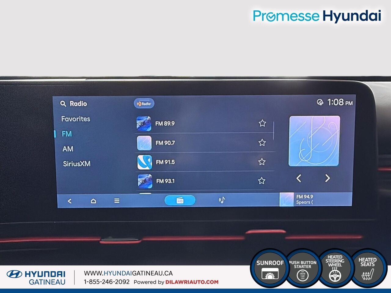 2024 Hyundai Kona 1.6T N Line ***awd , cuir, toit ouvrant, *** White Ottawa & Gatineau - photo #14