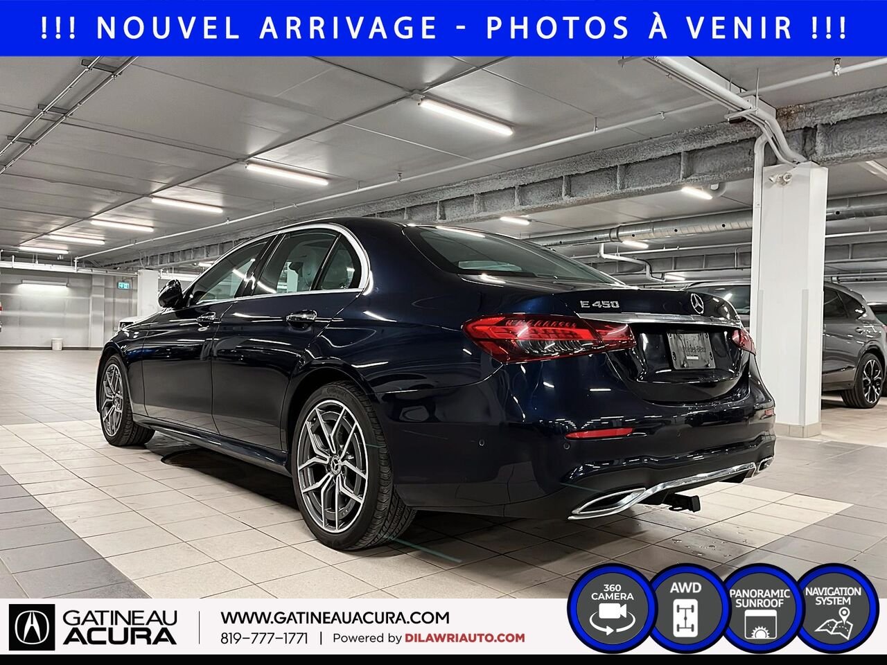 Mercedes-Benz Classe-E E 450 4MATIC 2021 Bleu Ottawa & Gatineau - photo #7