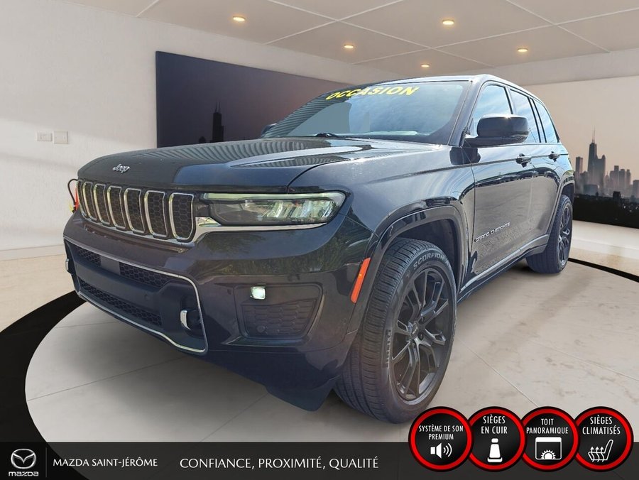 Jeep Grand Cherokee Overland | TOIT PANORAMIQUE | AUDIO MCINTOSH | 2023 Noir