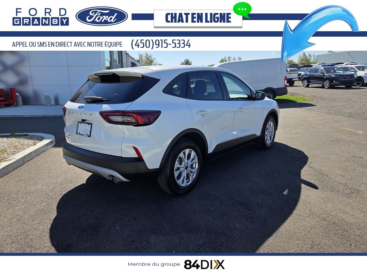 2025 Ford Escape White Granby - photo #6