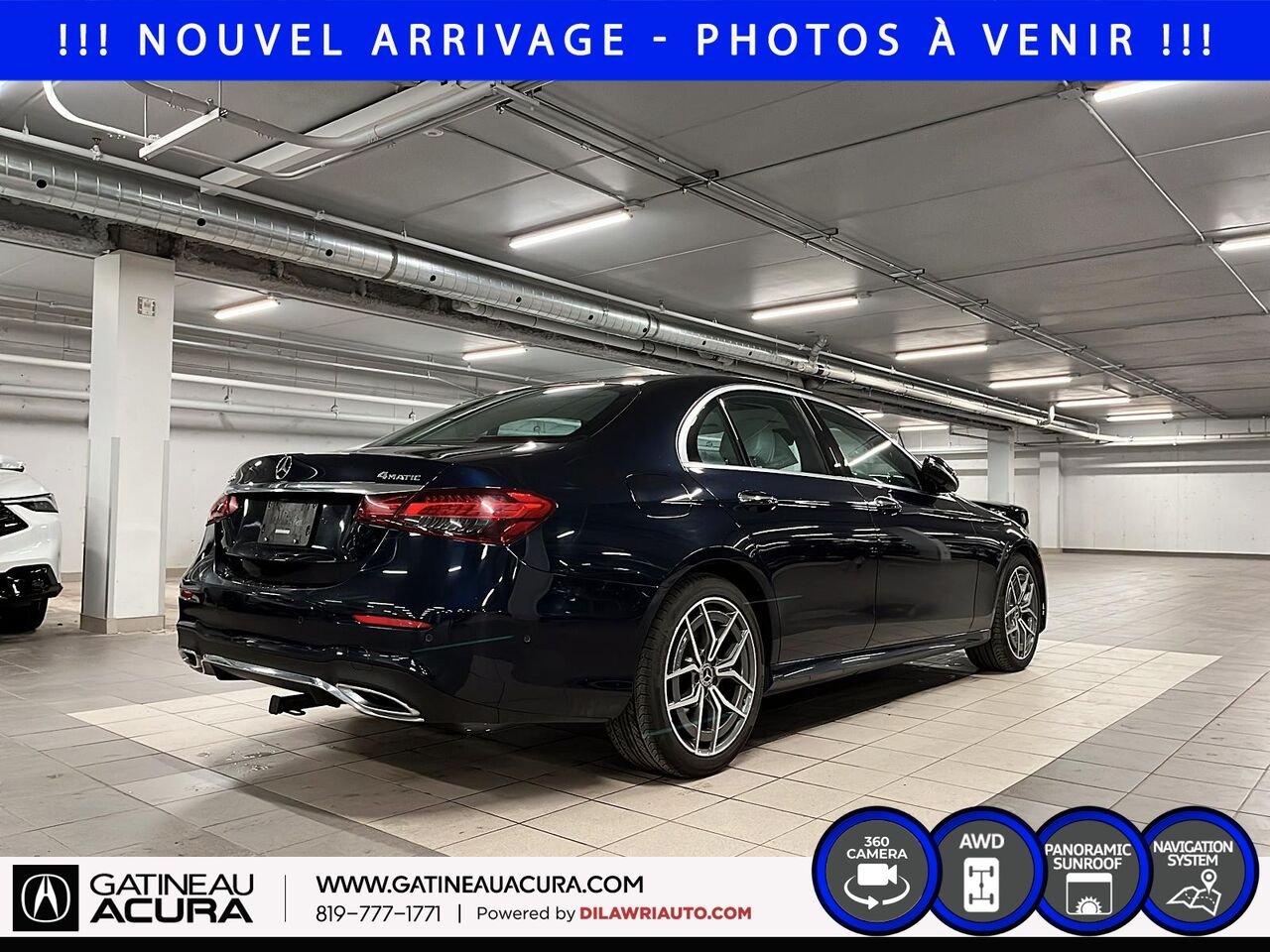 Mercedes-Benz Classe-E E 450 4MATIC 2021 Bleu Ottawa & Gatineau - photo #4