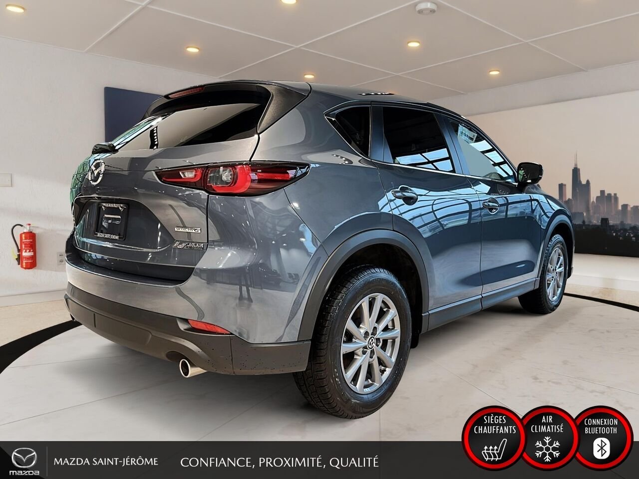 2025 Mazda CX-5 GS | AWD | SIMILICUIR SPORT | VOLANT CHAUFFANT | HAYON ÉLECTRIQUE Grey Saint-Jérôme - photo #5