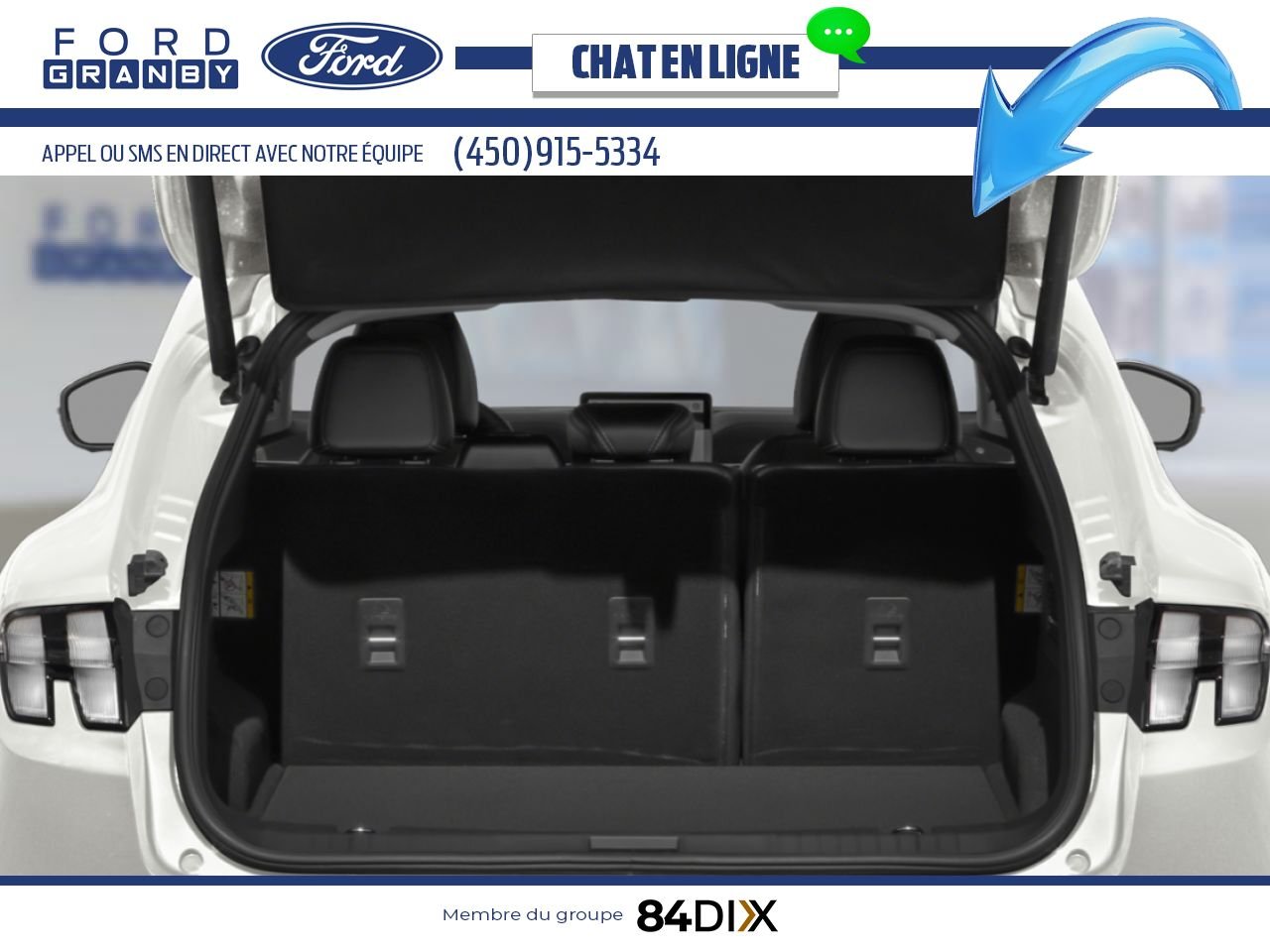Ford Mustang Mach-E 2025 Blanc astral métallisé trois couches Granby - photo #11