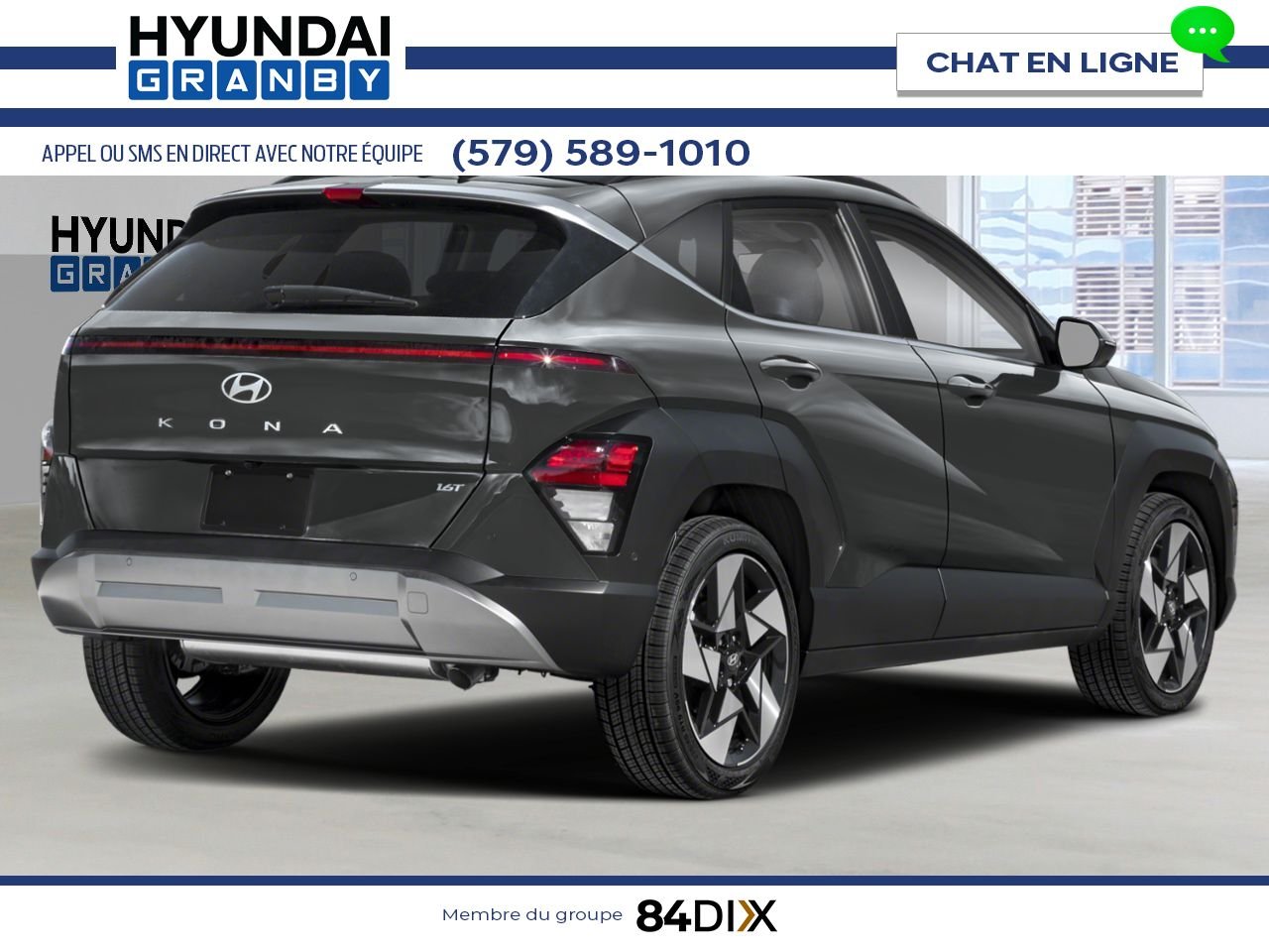 HYUNDAI Kona 2026 Gris écotronique Granby - photo #1