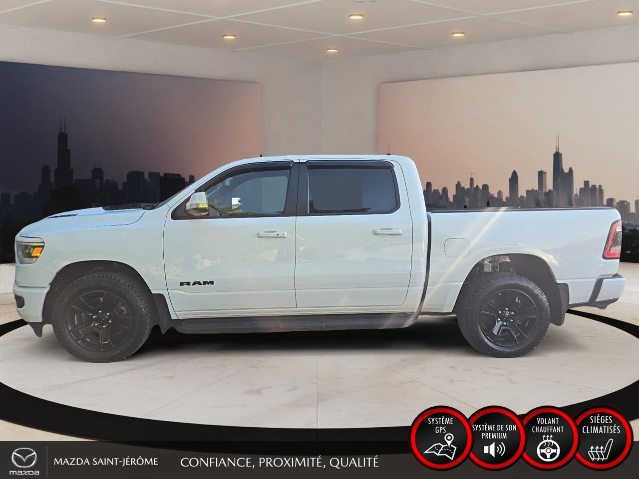 2022 Ram 1500 Sport | caisse de 5 pi 7 po | CUIR | 4X4 | White Saint-Jérôme - photo #11