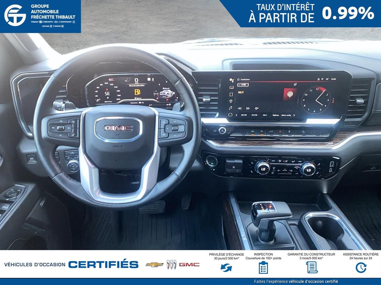 GMC SIERRA Elevation cabine multiplace 4RM 157 po 2024 Noir Montmagny - photo #8