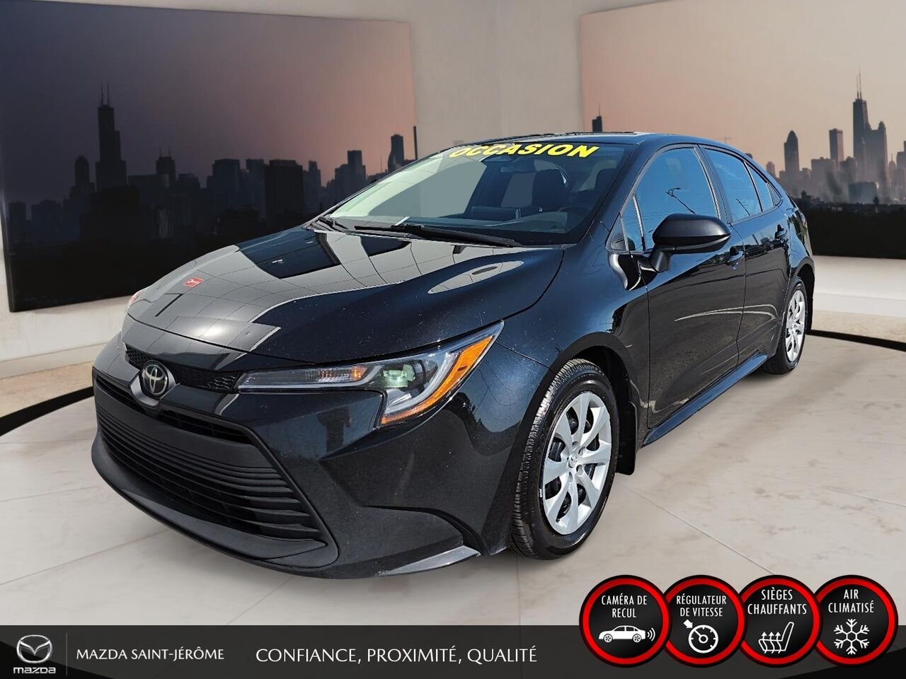 2023 Toyota Corolla LE | RÉGULATEUR ADAPTATIF À RADAR | CAMÉRA DE RECUL | BLUETOOTH | 77 742 KM Black Saint-Jérôme - photo #0