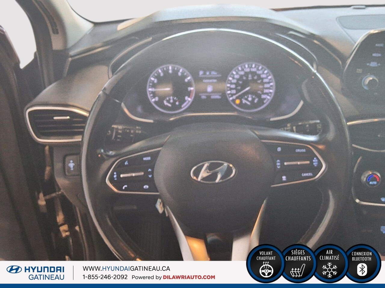 2019 HYUNDAI SANTA FE S *** AWD *** Sieges chauffants *** camera de recul *** Black Ottawa & Gatineau - photo #11