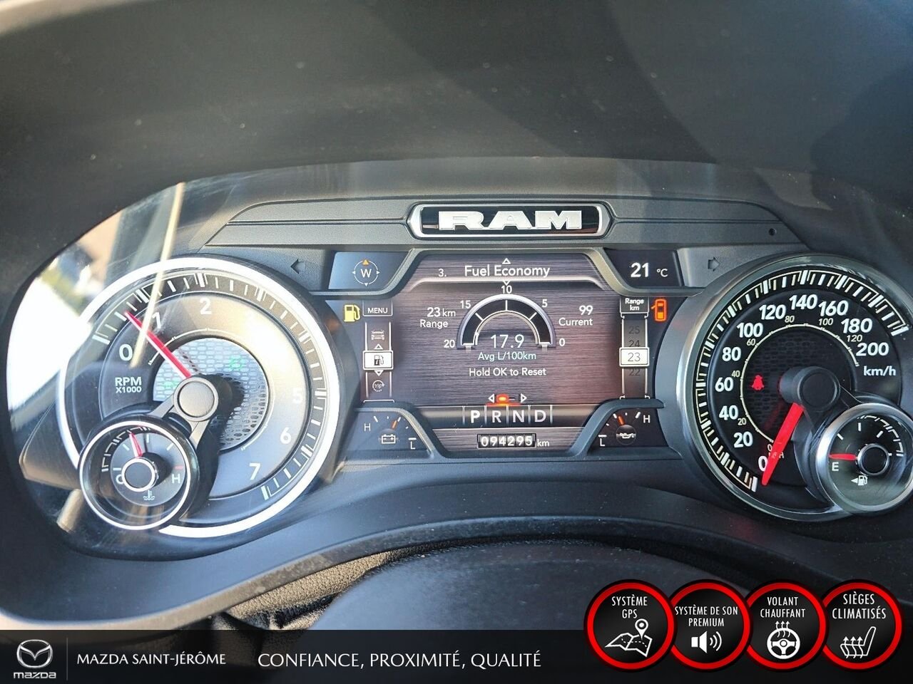 2022 Ram 1500 Sport | caisse de 5 pi 7 po | CUIR | 4X4 | White Saint-Jérôme - photo #17