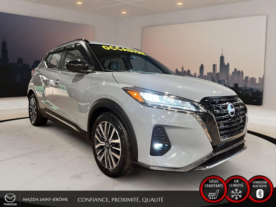 Nissan Kicks SR | DÉMARREUR À DISTANCE | AIDE AU STATIONNEMENT | MAGS NOIR 2023 Gris