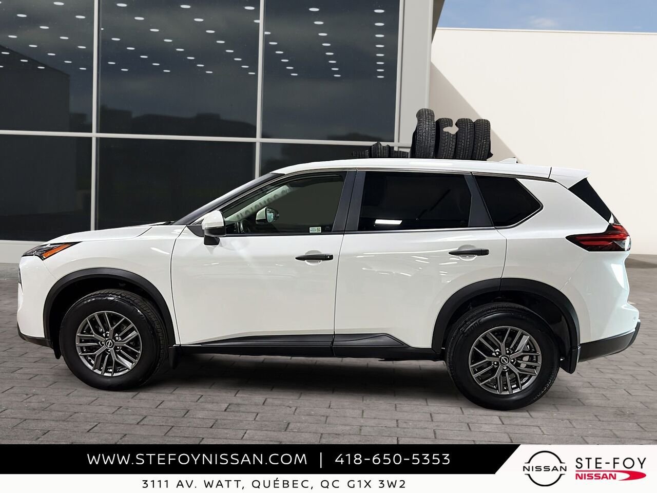Nissan ROGUE S TRACTION INTEGRALE 2024 Blanc Ste-Foy - photo #4