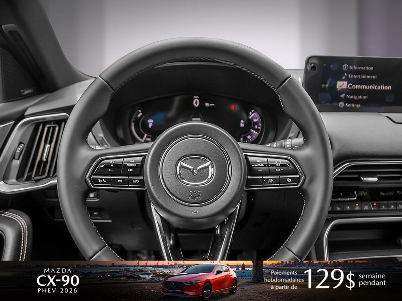 2026 Mazda CX-90 PHEV JM3KKDHA0T1366182 Jet Black Mica Mirabel - photo #12