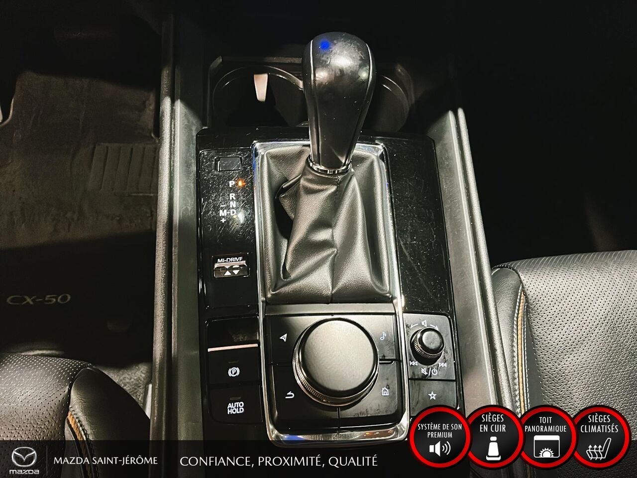 2023 Mazda CX-50 GT avec moteur turbo | TOIT PANORAMIQUE | ENSEMBLE DE REMORQUAGE | CUIR | AWD White Saint-Jérôme - photo #18