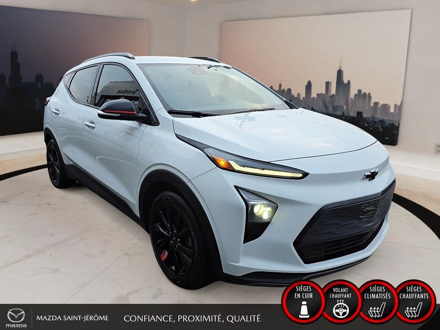 2023 Chevrolet Bolt EUV REDLINE EDITION | CUIR | MAGS NOIR | CLEAN CARFAX | White