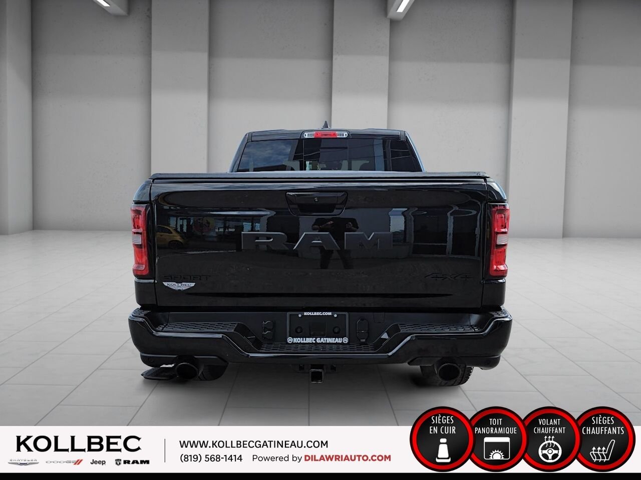 RAM 1500 SPORT Sport Crewcab 4x4 2025 Noir Ottawa & Gatineau - photo #15