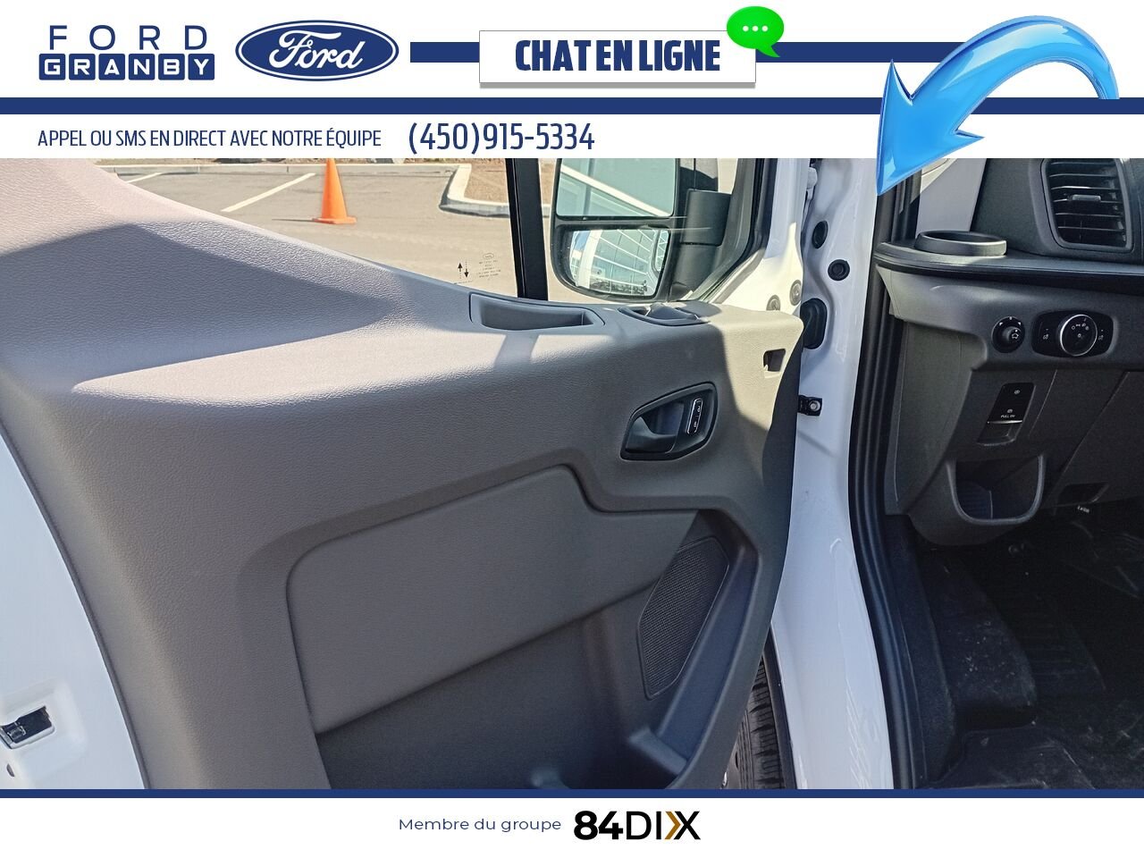 Ford E-TRANSIT FOURGONNETTE UTILITAIRE 2024 Blanc Granby - photo #7