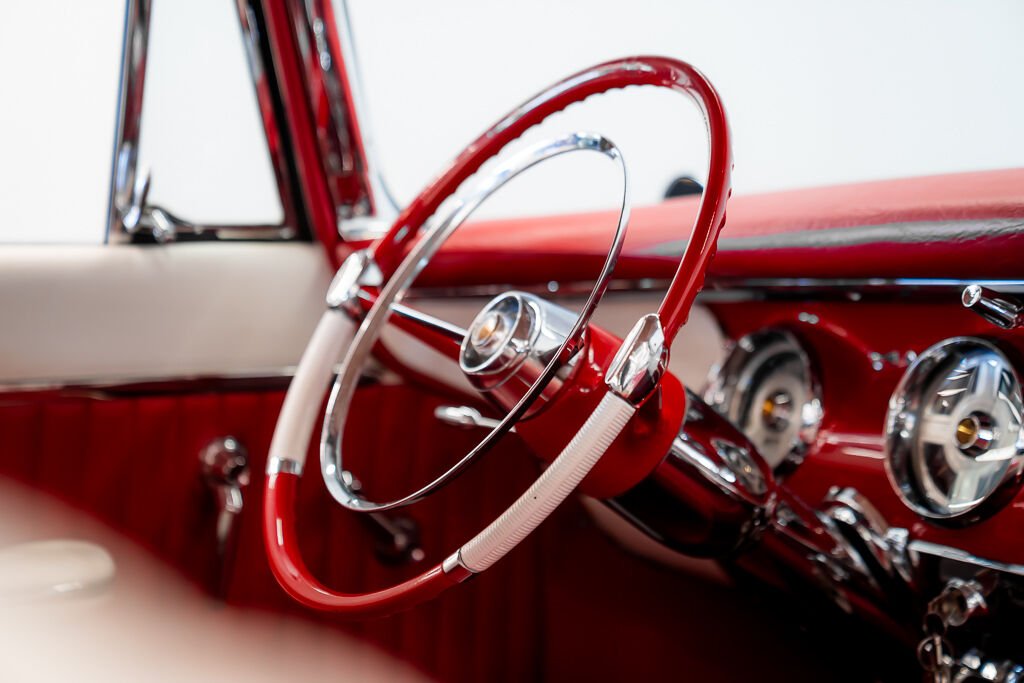 1955 Chrysler New Yorker PRIX IN USD St.Regis | CAR IN MILES Red Montreal - photo #35