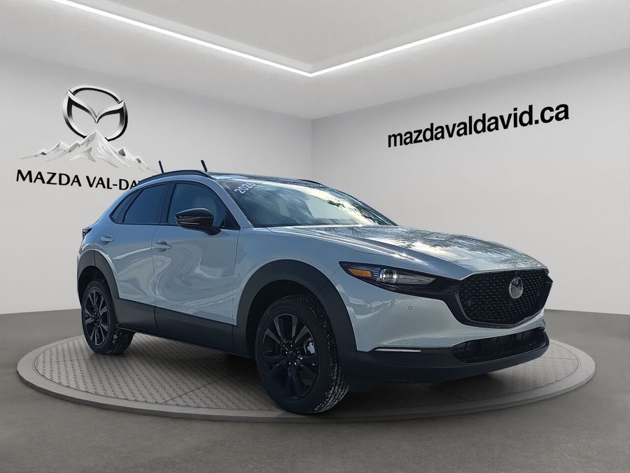 Mazda CX-30 GT turbo, awd, toit ouvrant, Écran 360 degré, Navigation, chargeur sans fil pour cellulaire 2026 Gris aéro métallisé