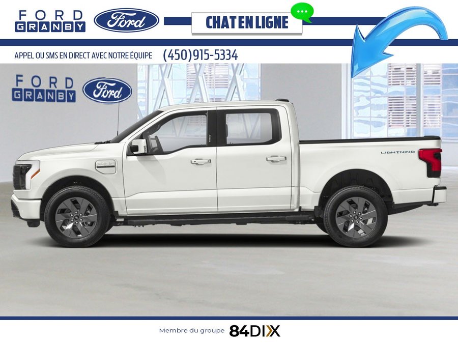 2025 Ford F-150 Lightning Star White Metallic Tri-Coat