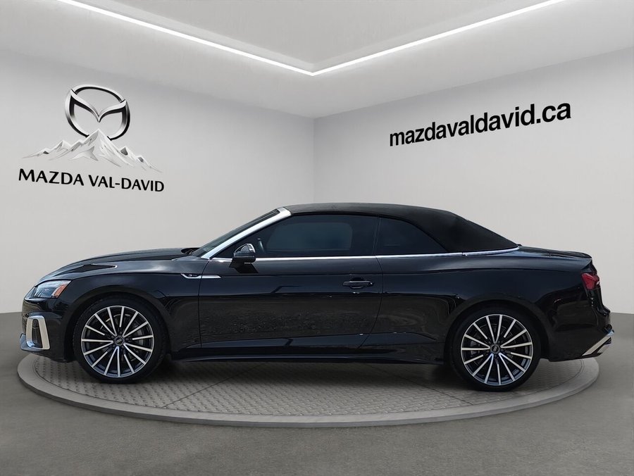 Audi A5 cabriolet Progressiv 45 TFSI quattro, S-LINE, Navigation, Détecteur d'angles morts 2023 Noir