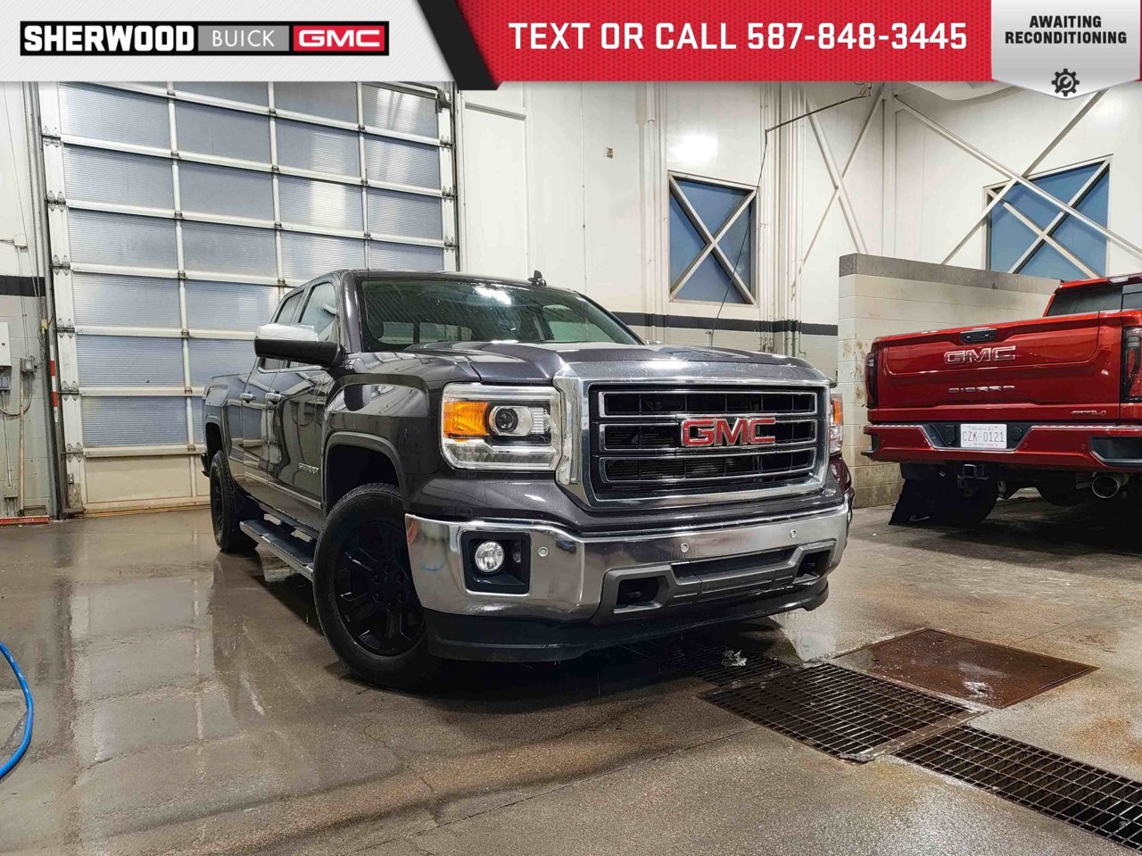 2015 GMC Sierra 1500 4WD Double Cab 143.5 SLT Black Sherwood Park - photo #0