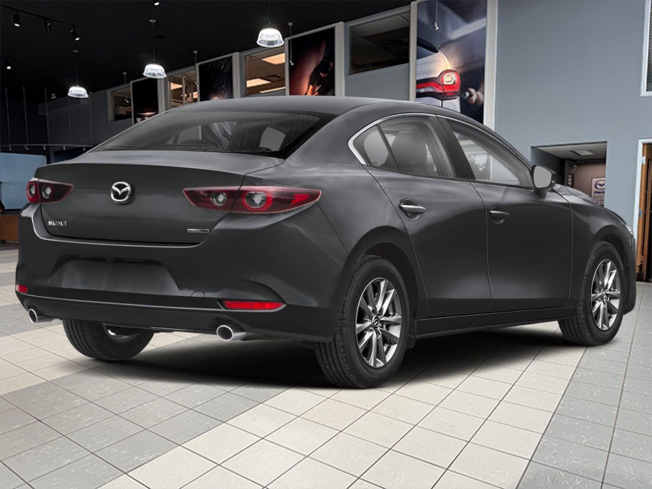 MAZDA Mazda3 2026 Gris mécanique métallisé Notre-Dame-des-Prairies - photo #2