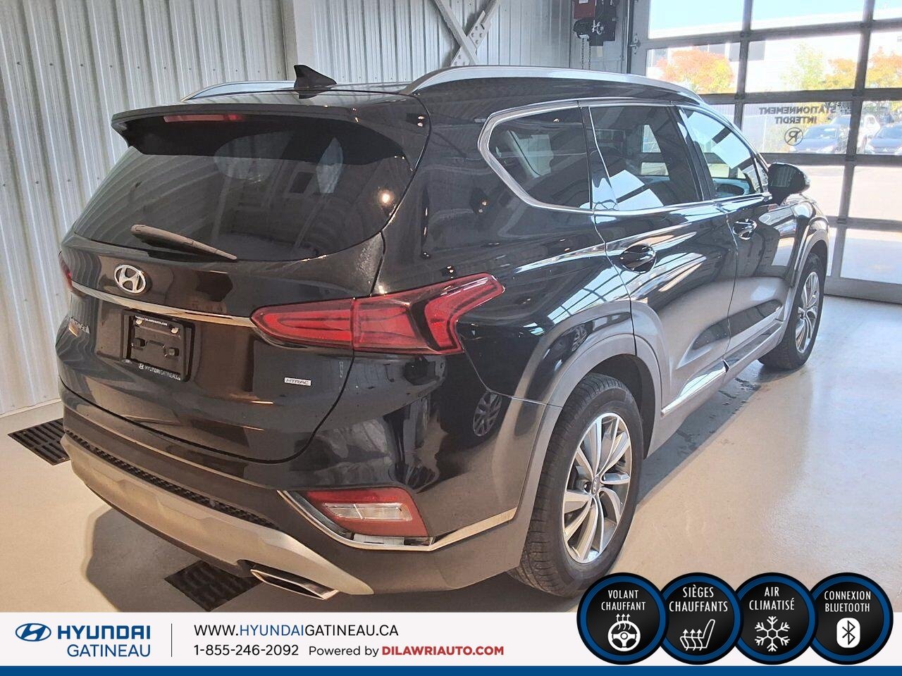 2019 HYUNDAI SANTA FE S *** AWD *** Sieges chauffants *** camera de recul *** Black Ottawa & Gatineau - photo #7