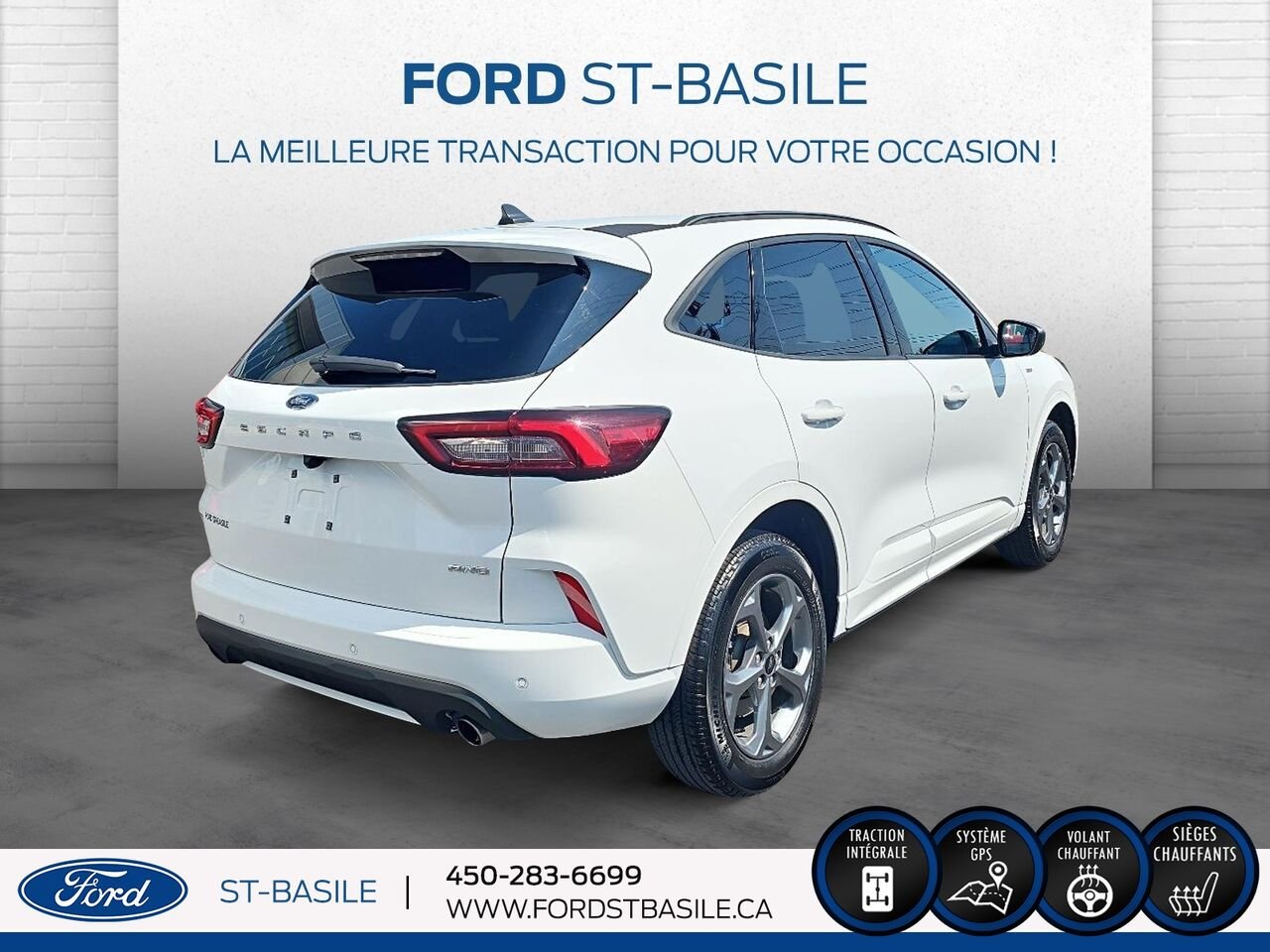 2023 Ford Escape White Saint-Basile-le-Grand - photo #7