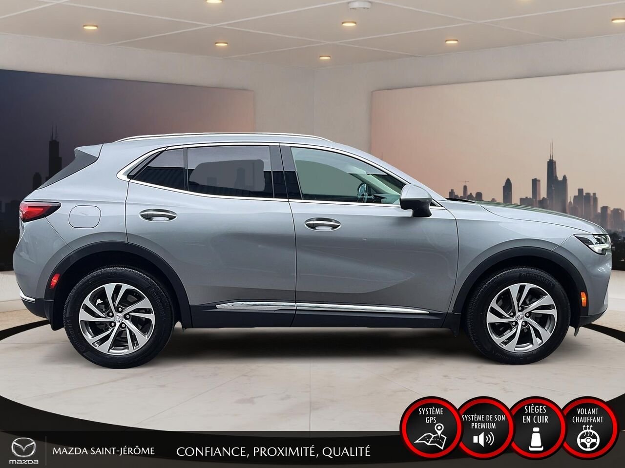 Buick Envision Essence | TOIT PANORAMIQUE | CUIR | AWD 2023 Gris Saint-Jérôme - photo #4