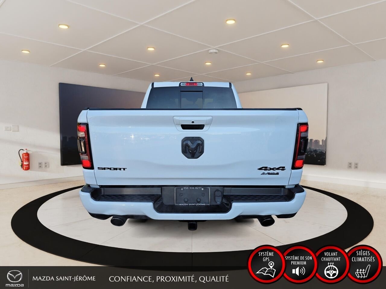 2022 Ram 1500 Sport | caisse de 5 pi 7 po | CUIR | 4X4 | White Saint-Jérôme - photo #6