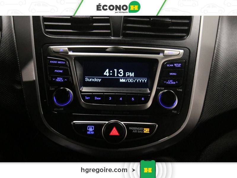 Hyundai Accent 822116 | GL AUTO GR ÉLEC A/C BLUETOOTH 2016 Rouge Laval - photo #19