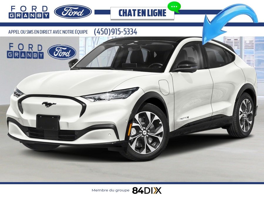 Ford Mustang Mach-E Haut de gamme TI 2025 Blanc astral métallisé trois couches