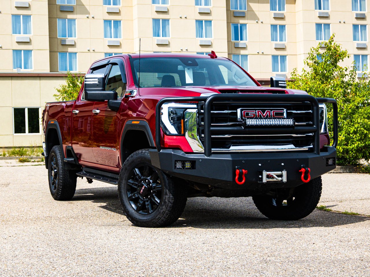 2025 GMC Sierra 3500HD 4WD Crew Cab 159 SLT Red Sherwood Park - photo #1