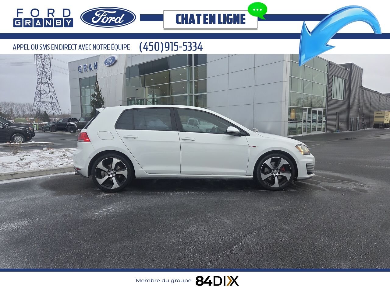 Volkswagen Golf GTI 2016 Blanc Granby - photo #7