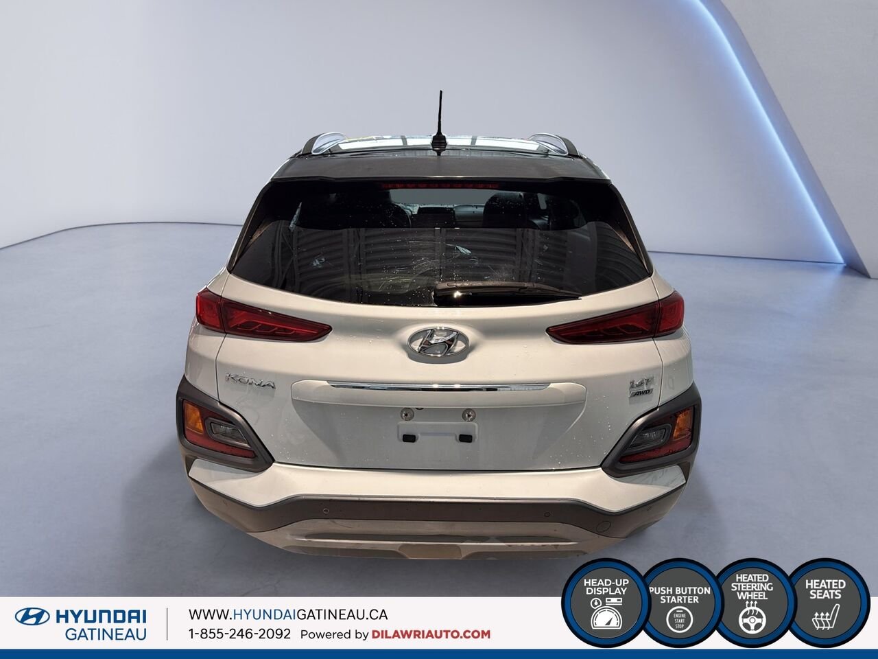 2018 Hyundai Kona White Gatineau - photo #2
