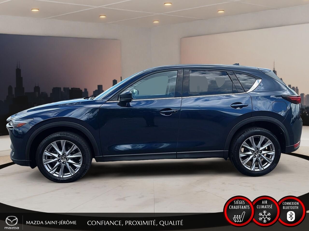 2019 Mazda CX-5 GT Turbo | TOIT OUVRANT | CUIR | AWD | Blue Saint-Jérôme - photo #10
