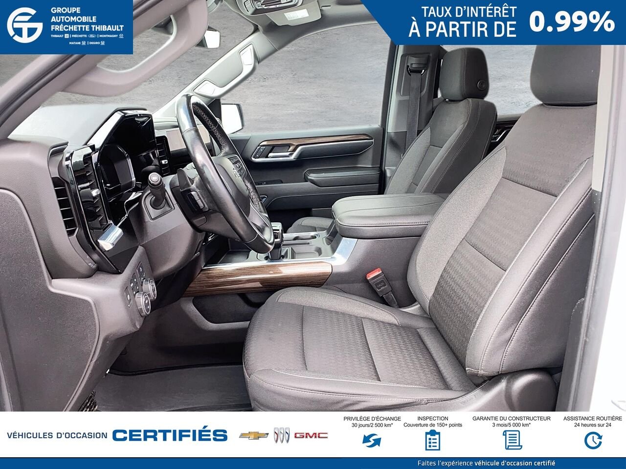 2024 CHEVROLET SILVERADO LT Trail Boss cabine multiplace 4RM 157 po White Montmagny - photo #7
