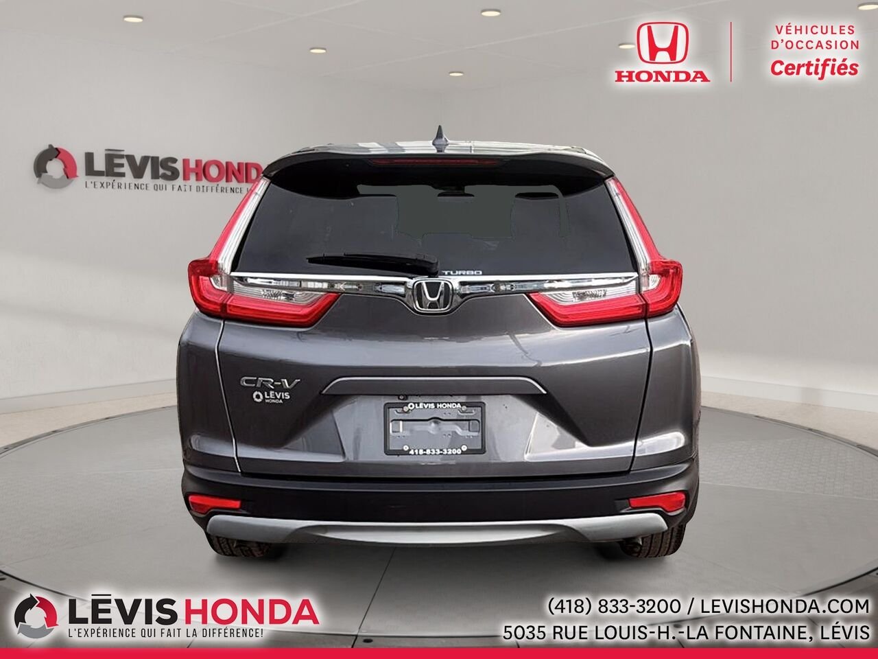 Honda CR-V LX 2RM 2 RM 5 portes LX 2017 Gris Lévis - photo #9