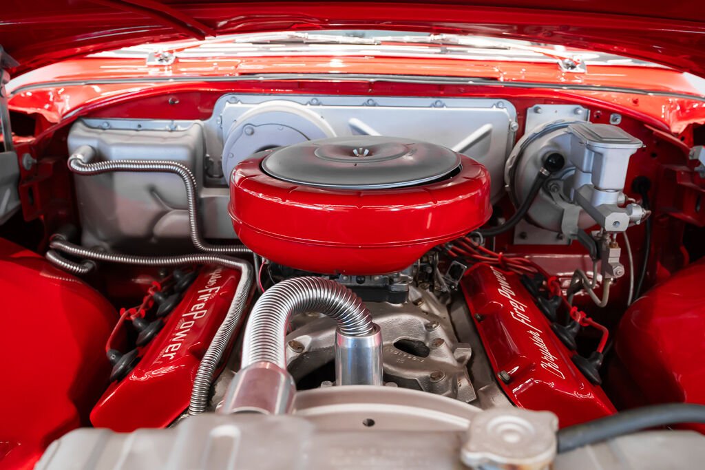 1955 Chrysler New Yorker PRIX IN USD St.Regis | CAR IN MILES Red Montreal - photo #22