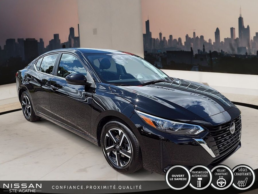 Nissan Sentra SV | CARPLAY | CAMÉRA DE RECUL | UN SEUL PROPRIÉTAIRE 2024 Noir