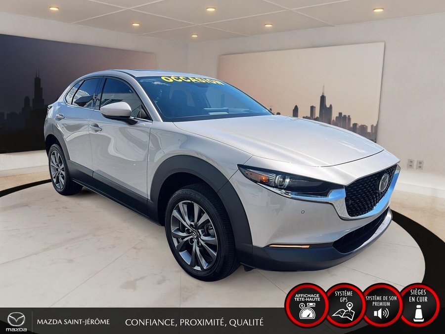 Mazda CX-30 GT | TOIT OUVRANT | CUIR | AWD | 2024 Gris