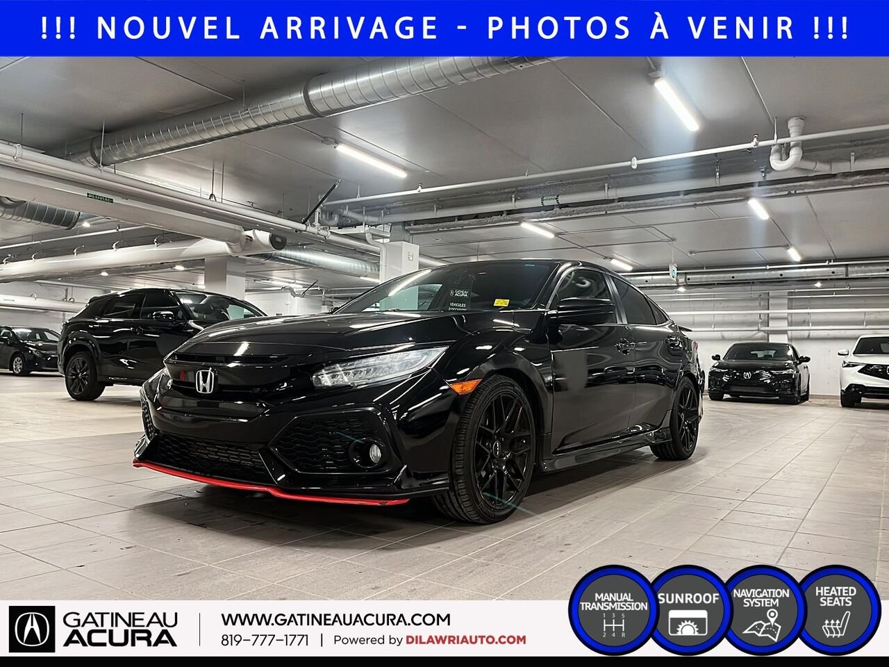Honda Civic SI 2019 Noir Ottawa & Gatineau - photo #0