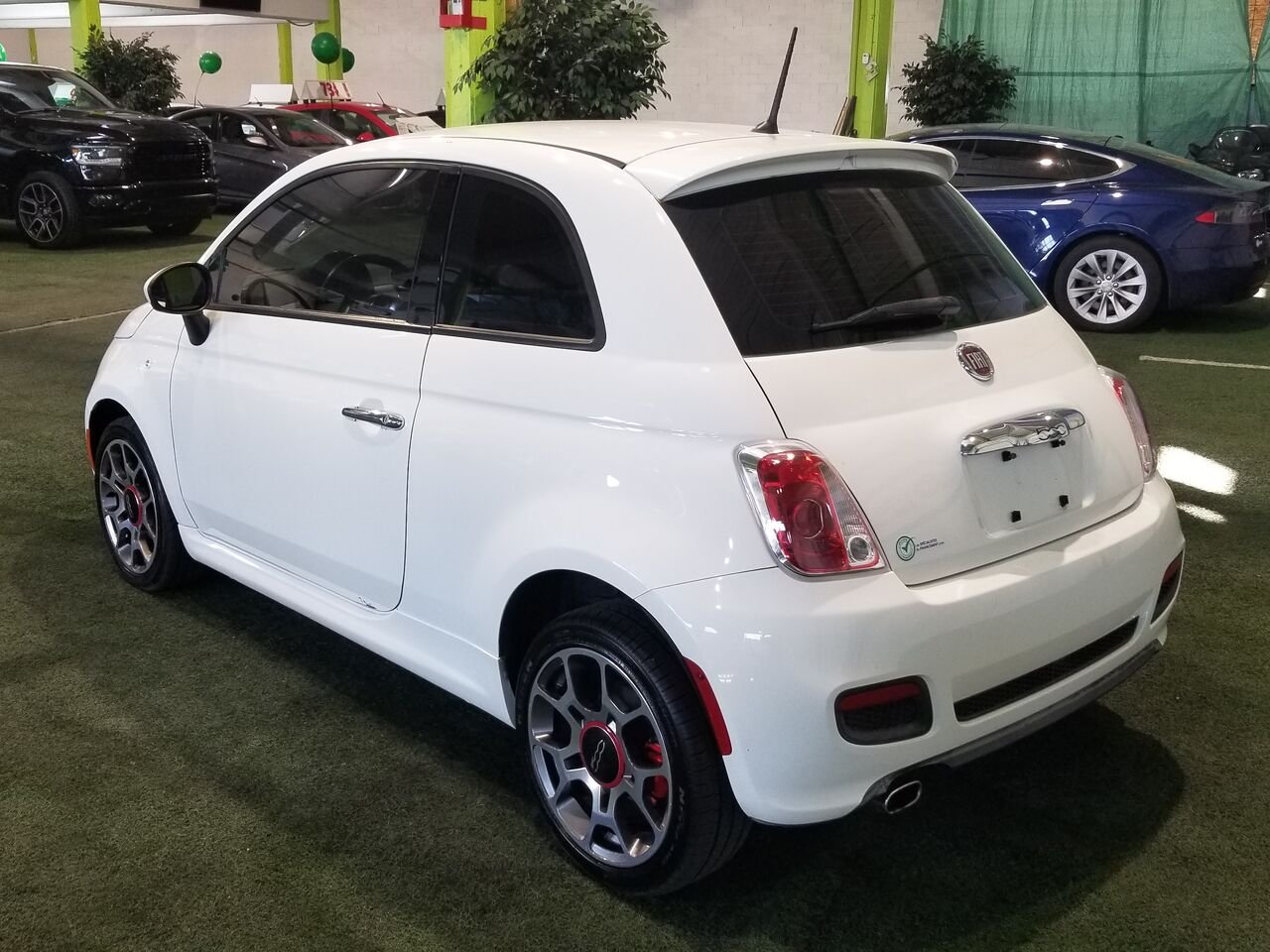 2014 FIAT 500 White  - photo #7